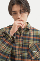 レトロカントリーサイドチェックシャツ/Retro Countryside Check Shirt S108 Orange