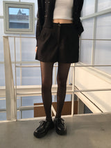 Dini Basic Wool Pintuck Winter Shorts