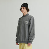 WHATTHE F.B ロゴ 刺繍 スウェット シャツ/WHATTHE F.B Logo Embroidered Sweat Shirt Chacoal