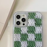 CHECKERBOARD HARD JELL CASE_GREEN