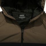 クロスボックスフーデッドジャケット/BSR2223FWJK027 CROSS BOX HOODED JACKET KHAKI WHITE