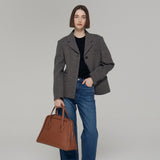 BORDER BAG LARGE BROWN