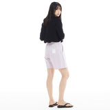 ワンタックワイドフィットショートパンツ/ONE TUCK WIDE FIT SHORT PANTS-LILAC