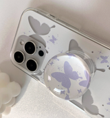フレームバタフライビードスマホグリップ / Frame Butterfly Bead Talk