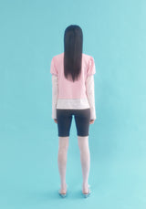 layered puff top_pink