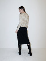 Sofi Wool Skirt (BLACK)