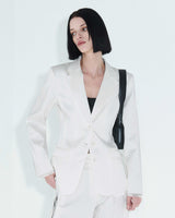 ローエッジスリムジャケット / Raw Edge Slim Jacket _ White