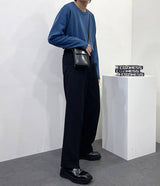 ピンタック ワイド スラックス / SK Pintuck Wide Slacks (3 colors)
