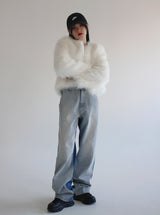 ホワイトファージャケット/white fur jacket