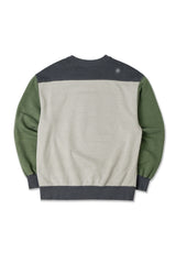 COLOR BLOCK SWEAT SHIRT (green mix)