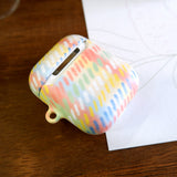 パステルチェックエアポッツ/Pastel check airpod 1,2 case (6682196869238)