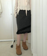 tassel midi skirt