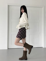 ブルダスプリングラッフルアイレットストラップ長袖ブラウス/Vulda Spring Ruffle Eyelet Strap Long Sleeve Blouse