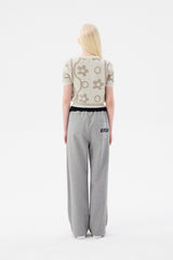 チェリージャカードパターンショートスリーブカーディガン / CHERRY JACQUARD PATTERN SHORT SLEEVE CARDIGAN [IVORY]