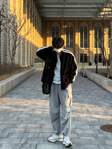LMN ラインフリースジャージー / LMN line fleece jersey (black)
