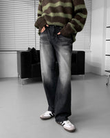 スラブミルクブラックジーンズ/TR2436 Slab Milk Black Jeans