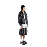 Cロゴワンタックサテンショートパンツ / C LOGO ONE TUCK SATIN WIDE SHORT PANTS