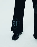 ROMAN TYPO PLEATS PANTS-BLACK (6680869765238)