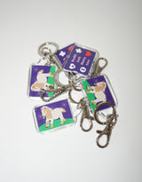777 pony keyring