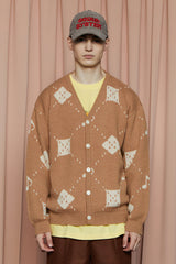 MUSIC ARGYLE CARDIGAN / BEIGE