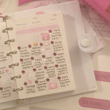 パステルデイリーステッカーセット/Pastel Diary Sticker Set