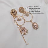 アフロダイティシリーズ - シャンパンピンクスターライトピアス / Aphrodite Series - Champagne Pink Starlight Piercing