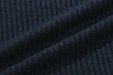 ミニマルロゴニットポロ / MINIMAL LOGO KNIT POLO_NAVY