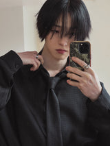【SET】【PREMIUM/MADE】クラウン オーバーサイズツイードシャツ(2色)