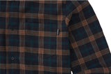 Loose-fit check shirts - Darkgreen (4622121599094)