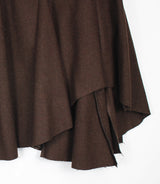 カットアンバランススカート/Cut unbalanced skirt (2color)