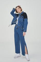ニットデニムジャケット/ KNIT DENIM JACKET [6653]