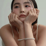 3mm パールブレスレット / 3mm pearl bracelet (L size)