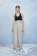 HIDE Pintuck Pants (Beige) (6570993254518)