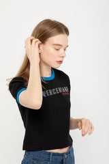 ORIGINAL RINGER CROP T-SHIRT black (4647243645046)