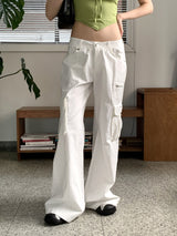ホルティカーゴポケットロングワイドコットンパンツ / Holty Cargo Pocket Long Wide Cotton Pants