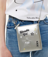 ハイティーンメタリックミニクロスバッグ / Highteen Metallic Mini Cross Bag _ Silver