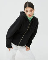 TYPO LOGO HOODIE ZIPUP-BLACK (6604551979126)