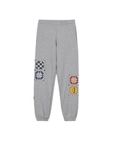 GRANNY SQUARE JOGGER PANTS GRAY MELANGE (6691423617142)