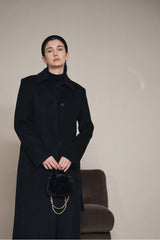 Eco Fur Mini Crossbag (Black)