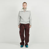 FLEECE COLLAR HALF ZIP CREW_grey (6640102539382)