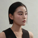 [シングルピアス]14Kゴールドバーピアス/ [single earring]14K gold bar earring