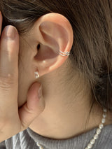 [92.5silver] グライズキュービックピアス