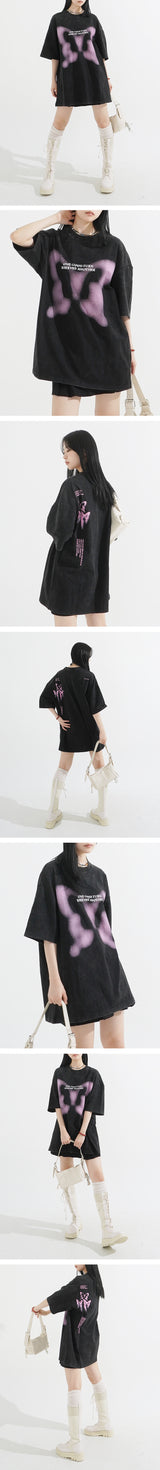Butterfly Washing Overfit T-Shirt