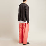 Vネックワッフルカーディガン/DAMP V-NECK WAFFLE CARDIGAN_BLACK