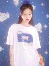 0 1 blue screen t-shirt - WHITE (6567586070646)