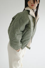 ヴィンテージキルティングジャンパー/vintage quilted jumper
