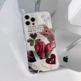 フラワーキャットコラージュフォーンケース / Flower Cat Collage Phone Case