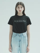 レタリングTシャツ / T1008 LETTERING T-SHIRT_BLACK