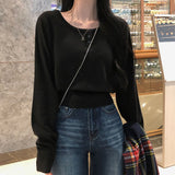 [BELLIDE MADE] Soft button long-sleeve knitwear