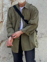 ピーチオーバーフィットシャツ/ポケットシャツ/PEACH OVERFIT TWO POCKET SHIRTS(3COLOR)